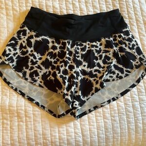 Cow print outdoor voices shorts 2.5 inch